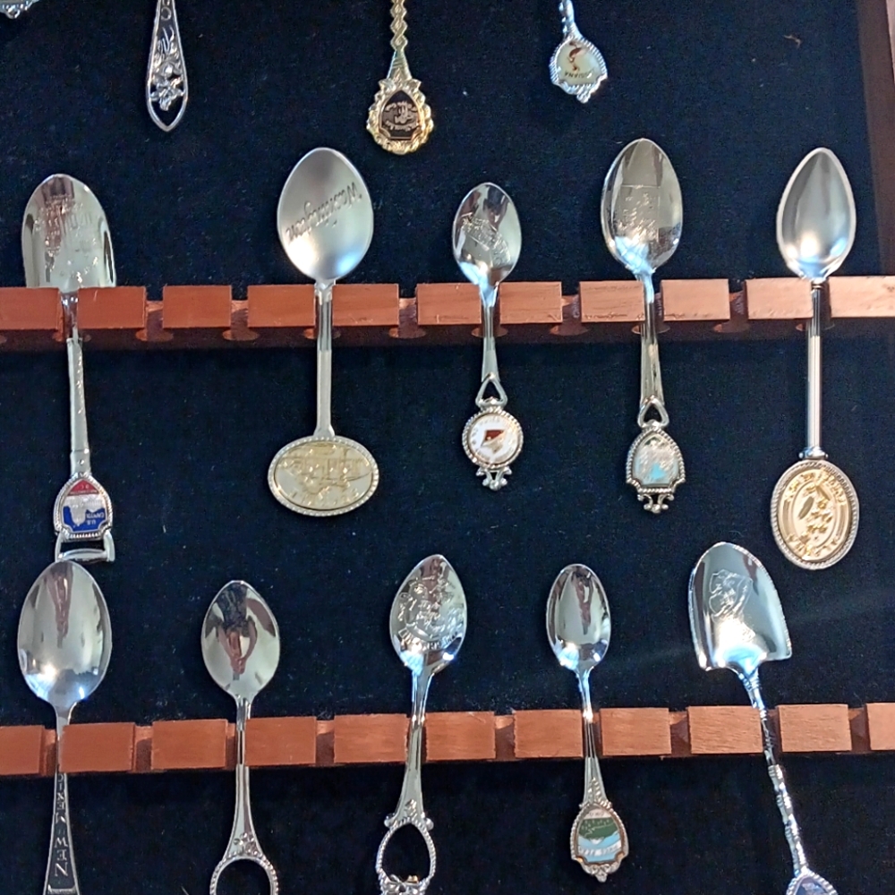 Silver Collectible Souvenir Spoons Set